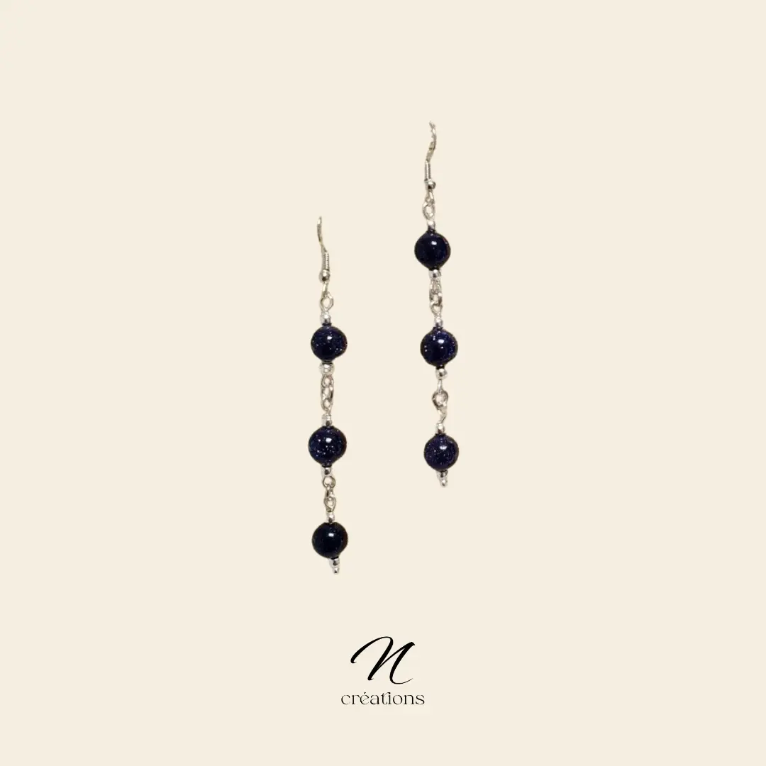 Longues Boucles Bleu Nuit