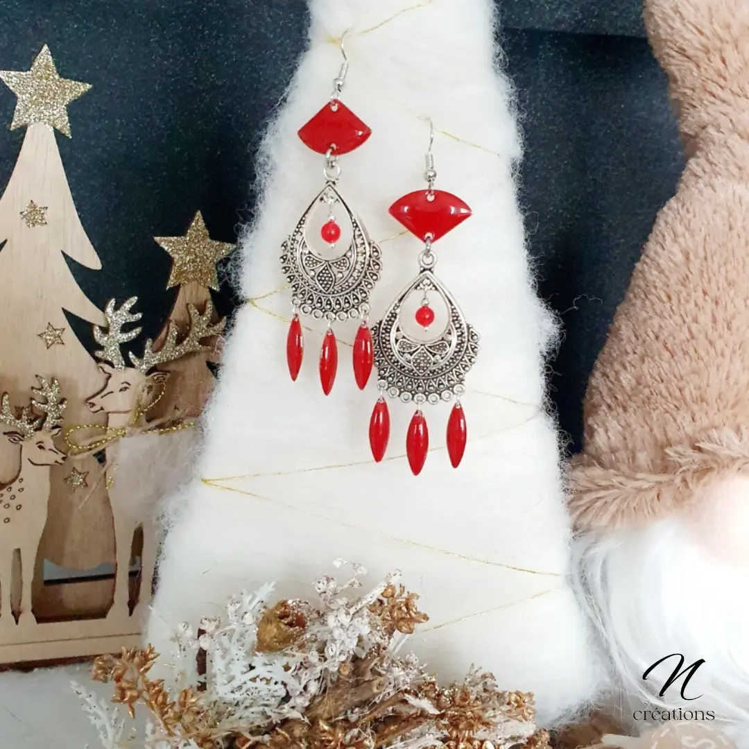 Boucles d'Oreilles Gouttes Bohême