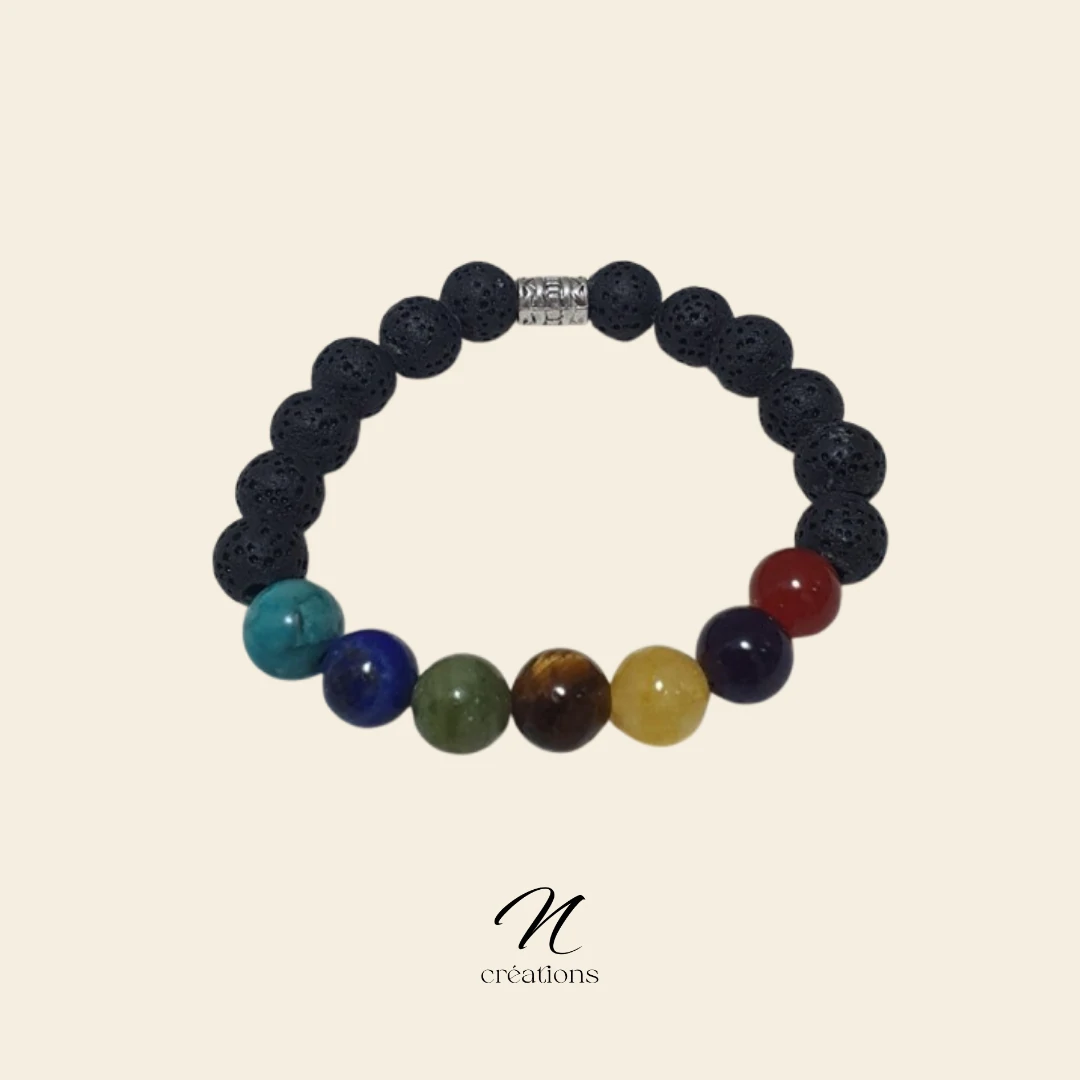 Bracelet mixte 7 chakras