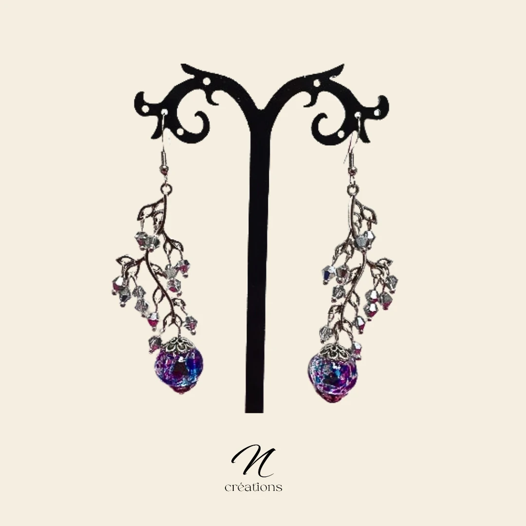 Boucles d'oreilles Branches Argentées