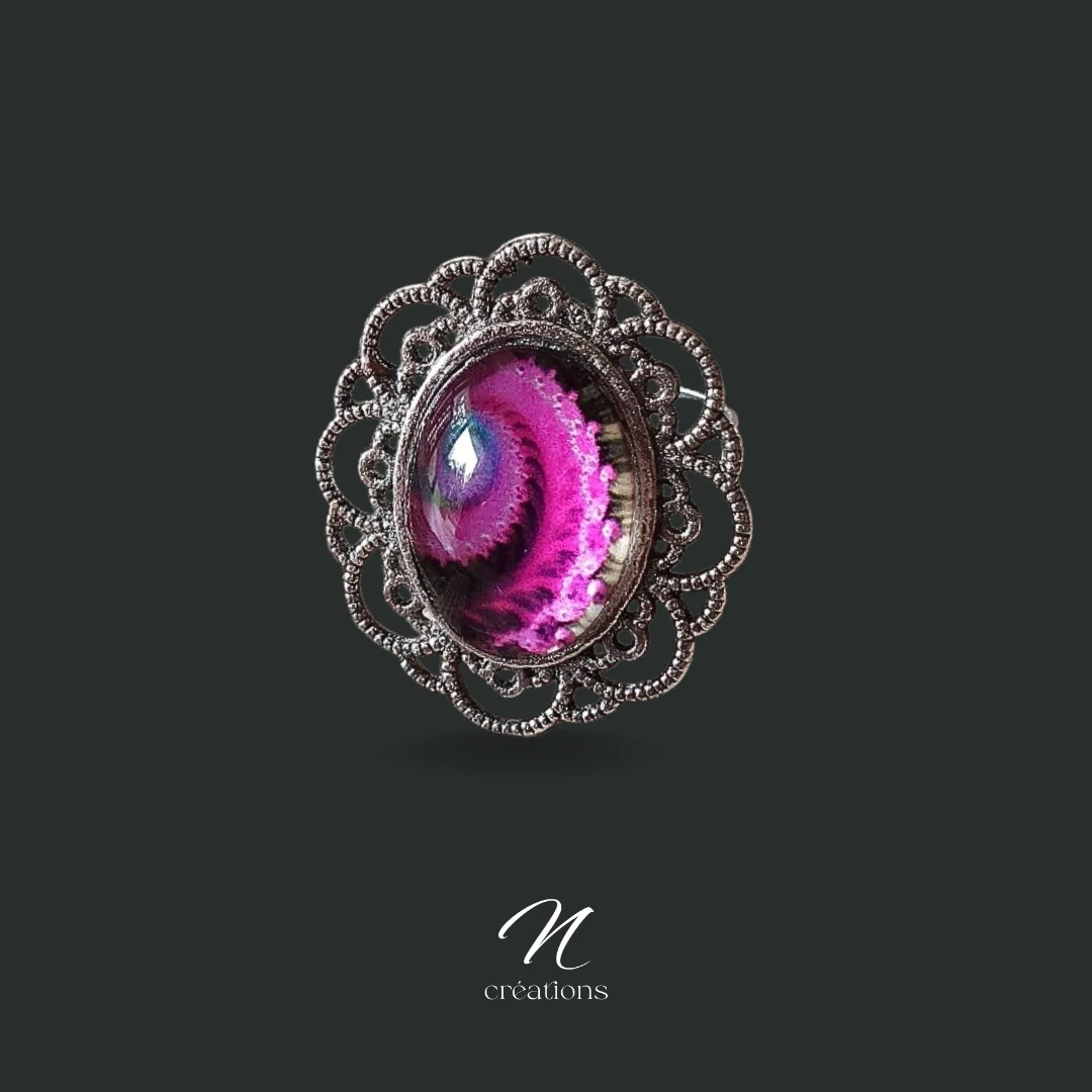 Bague Galaxie fuchsia
