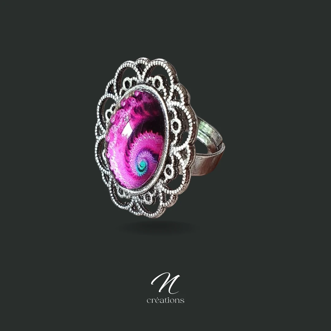 Bague Galaxie fuchsia