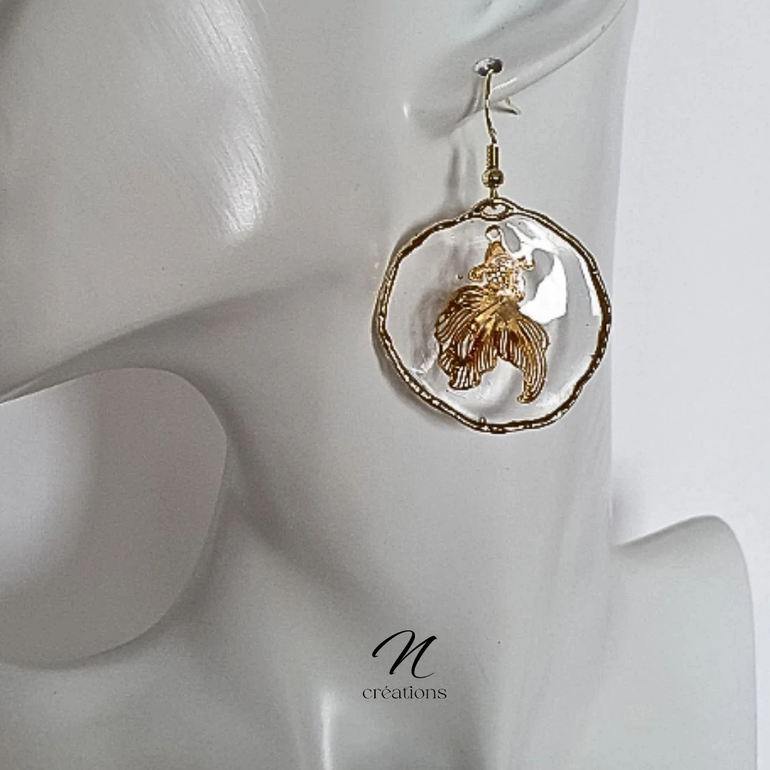 Boucles d’oreilles Poissons Combattants