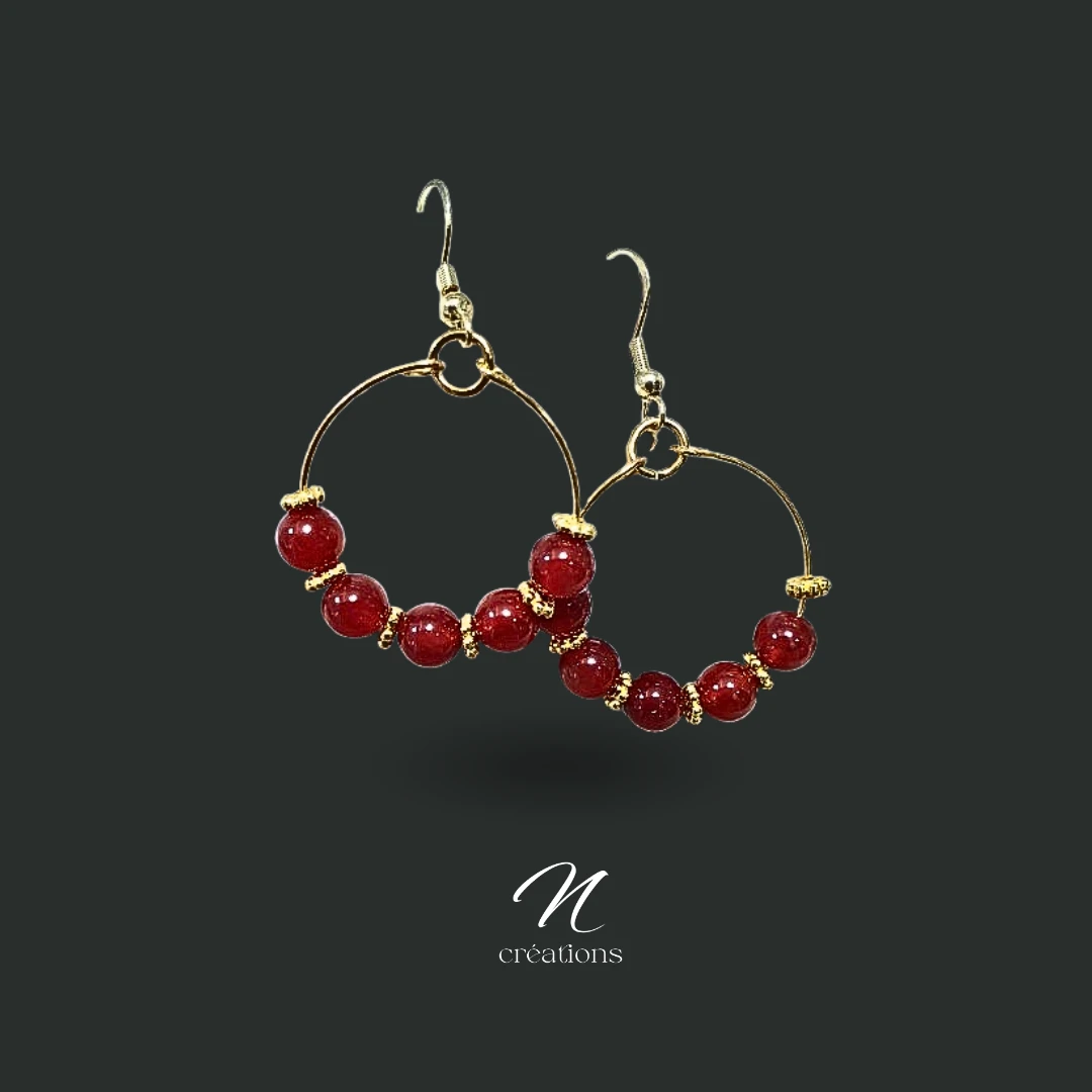 Créoles en Cornaline