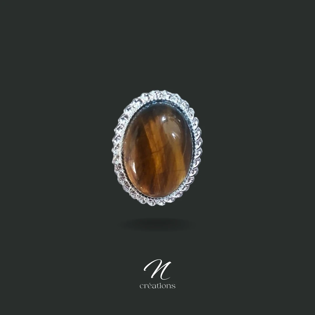 Bague pierre Œil de Tigre