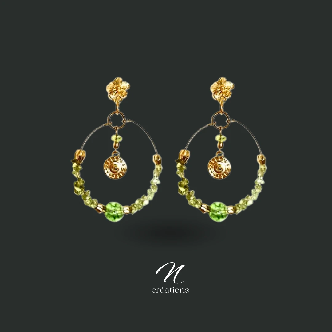 Créoles Dorées Olivine