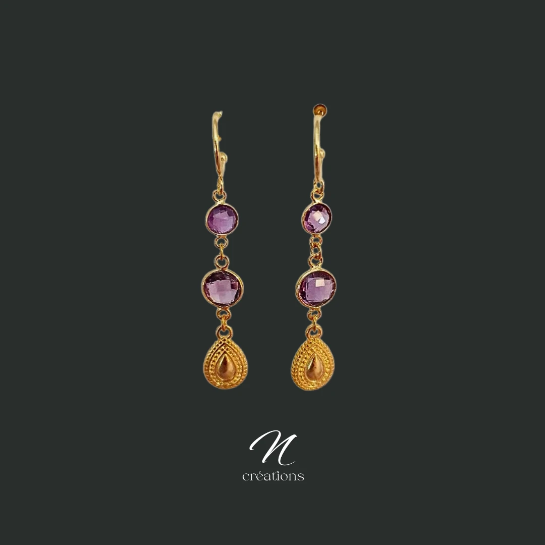 Créoles Ouvertes Améthyste