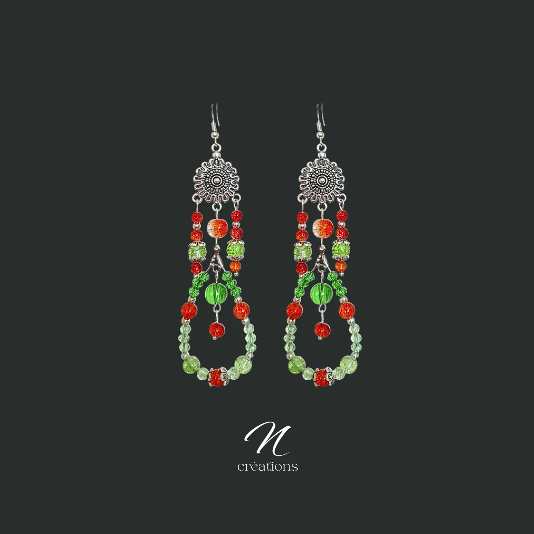 Boucles d'Oreilles Gouttes Bohème