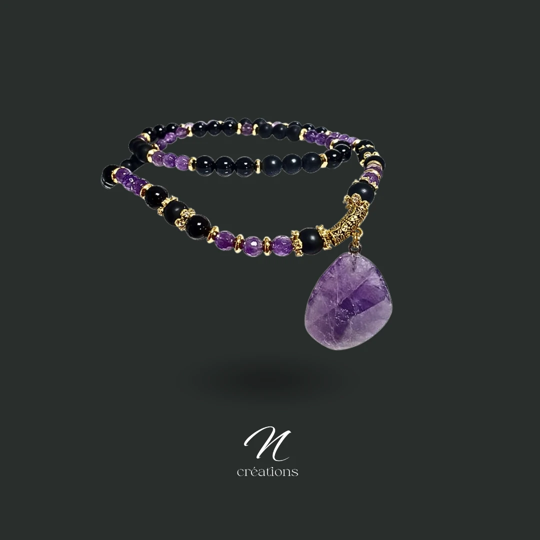 Sautoir en Améthyste